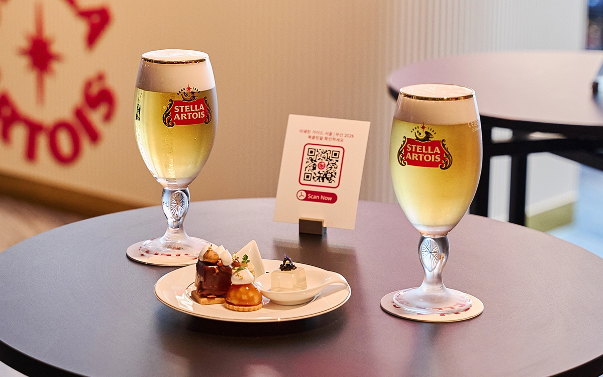 스텔라 아르투아 드래프트 생맥주 테이블 세팅